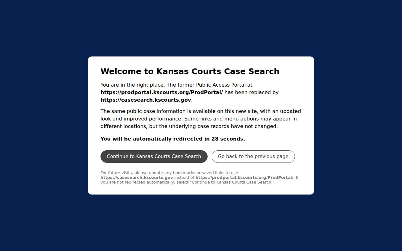 Reno County case lookup through the Kansas eCourt production portal