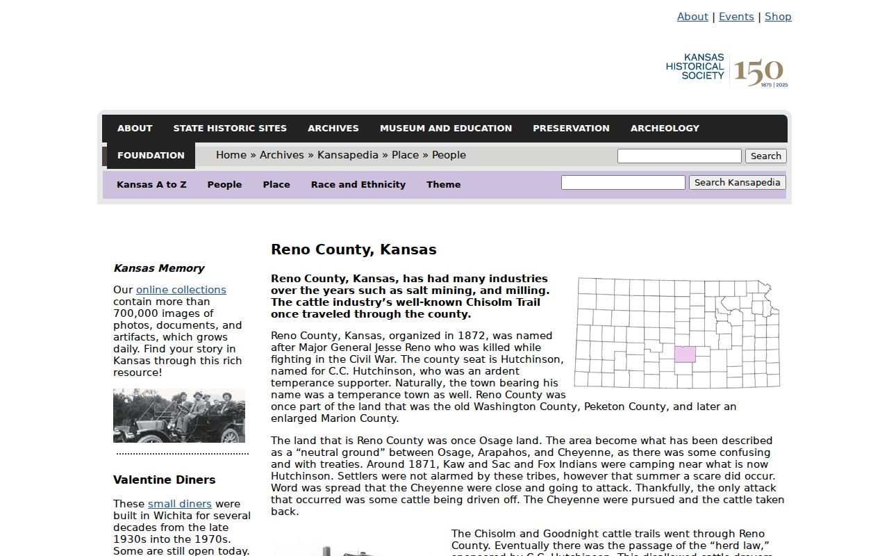Reno County court docket courthouse history
